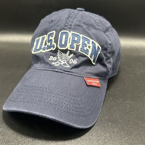 US Open 2006 Hat Men’s Adjustable Navy Blue Baseball Cap Winged Foot 106th